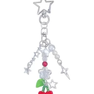 Y2K Heart Butterfly Strawberry Bear Keychain